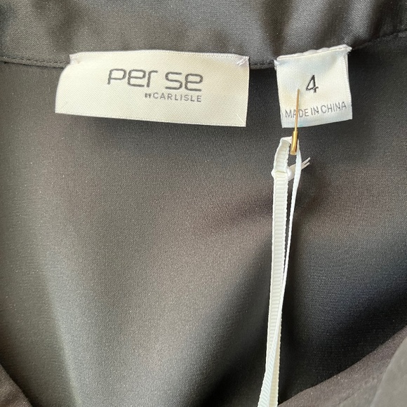 NWT PER SE by Carlisle New York • Gorgeous Black Sparkle Dress - Picture 9 of 11